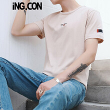 ING.CON 短袖 男士T恤 854杏色 