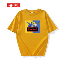 棠門 短袖 男士T恤 姜黃SWAG 