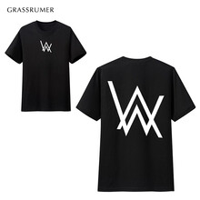 GRASSRUMER 短袖 男士T恤 艾倫沃克D款 黑色 