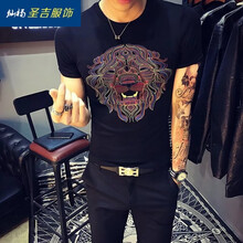 燦楊 短袖 男士T恤 KC獅子黑色 