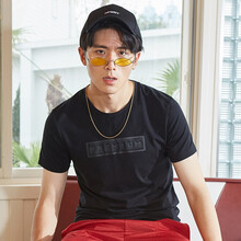 鴻星爾克（ERKE） 短袖 男士T恤 正黑9054 