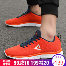 匹克（PEAK）跑步鞋桔紅/裙藍(lán) 41