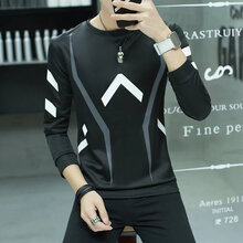 快樂(lè)嘉人 長(zhǎng)袖 男士T恤 黑色倒鉤款衛(wèi)衣 XL，4XL，L，M