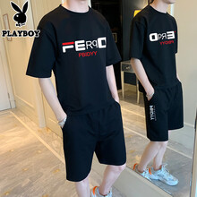 花花公子（PLAYBOY OUTDOOR） 短袖 男士T恤 CT33黑色 