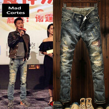 Mad Cortes 直筒褲 復(fù)古風(fēng) 男士牛仔褲