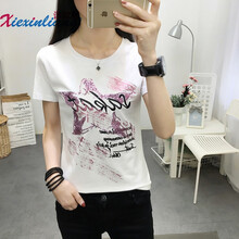 時(shí)尚字母短袖，打造清爽小仙女