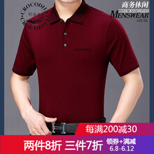 鱷魚恤（Crocosport） 短袖 男士T恤 3076紅色 