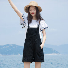 減齡背帶褲，讓你變身街頭少女風(fēng)
