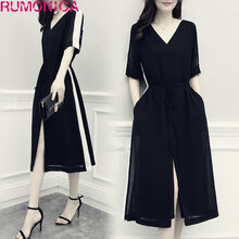 茹妮卡（RUMONICA） 純色 口袋，拼接，紐扣，綁帶，貼布 連衣裙