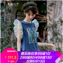 果醬公主（Princess Jam） 花邊，印花，立體裁剪，紗網(wǎng) 短袖 T恤 女 圓領(lǐng)