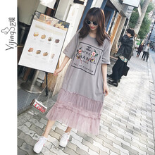 純色印花長(cháng)裙，打造浪漫小仙女