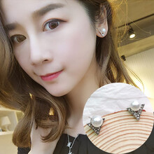 甜美可愛(ài)耳釘925銀，925銀針