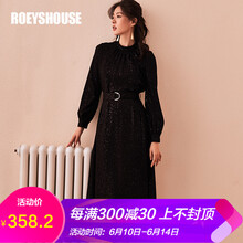 Roey s house 純色 亮絲，拉鏈，褶皺 連衣裙