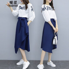 暖澀（nuanse） 純色 繡花，開(kāi)衩，撞色，拼色，蝴蝶結，立體裁剪 連衣裙