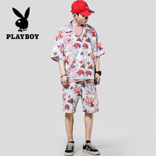 花花公子（PLAYBOY） 短袖 男士T恤 31白色 