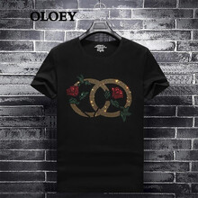OLOEY 短袖 男士T恤 黑色 