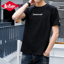 Lee Cooper 短袖 男士T恤 T7892-黑色 