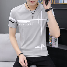 ZXJZUI 短袖 男士T恤 灰色 