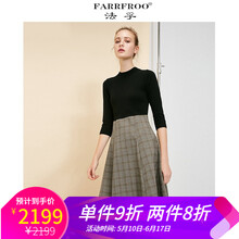 純色收腰連衣裙，微胖妹子的福音