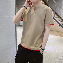 匹森（PEVSN） 短袖 男士T恤 T915淺咖啡色 