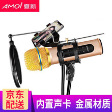 夏新（AMOI）  懸掛式 麥克風(fēng) 香檳金【送音頻線(xiàn)+耳機(jī)+防噴罩+MV支架】