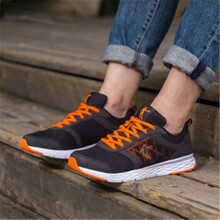 喬丹（QIAODAN）跑步鞋黑色/閃亮橘 40