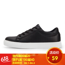 回力（Warrior）板鞋黑色 44，35，36，37，38，39，40，41，42，43