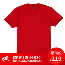 Polo Ralph Lauren 短袖 男士T恤 RL 2000 (060) 大紅 