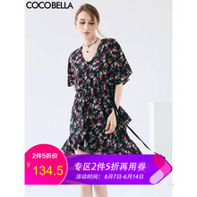 COCOBELLA 植物花卉 印花 連衣裙