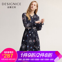 迪賽尼斯（DESIGNICE） 碎花 印花 連衣裙