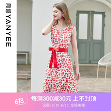 顏域（YANYEE） 圓點(diǎn) 蝴蝶結(jié) 連衣裙