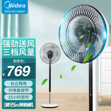 美的(midea)电风扇落地扇直流变频风扇台式转页扇 立式遥控智能 fsd