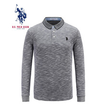 U.S.POLO ASSN. 長(zhǎng)袖 男士T恤 灰色 L