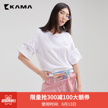 卡瑪（KAMA） 鏤空 短袖 T恤 女 圓領(lǐng)
