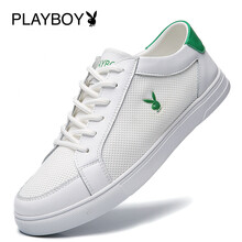 花花公子（PLAYBOY）男士白綠色(透氣款T) 41