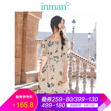 茵曼（INMAN） 植物花卉 印花 連衣裙
