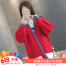 豎款條紋長(cháng)袖，微胖妹子的福音