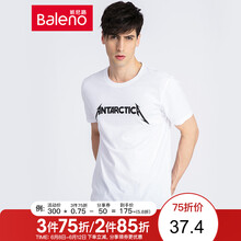 班尼路（Baleno） 短袖 男士T恤 W0W白色-Antarctica 