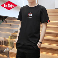 Lee Cooper 短袖 男士T恤 T7990-黑色 