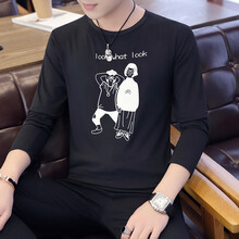 凌登（LingDeng） 長(cháng)袖 男士T恤 雙人黑 S，XL，L，XXXL，M，XXL