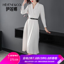 單排紐扣連衣裙