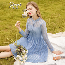孜芮（zirui） 碎花 蕾絲，紗網(wǎng) 連衣裙