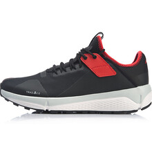 李寧（LI-NING）跑步鞋標(biāo)準(zhǔn)黑/李寧紅/乳白色 
