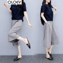 OLOEY  裙褲 女 八分褲 休閑褲