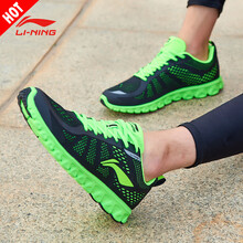 李寧（LI-NING）跑步鞋新基礎(chǔ)黑/熒光嫩綠 39