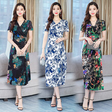 純色印花長(cháng)裙，打造浪漫小仙女