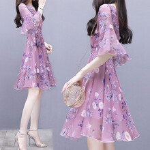 素曼（ZROUMAAN） 碎花 繡花，紗網(wǎng)，蕾絲 連衣裙