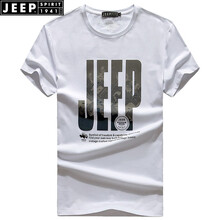 Jeep 短袖 男士T恤 白色(0121款) 