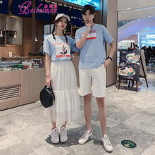 貝蕾曼（Beileiman） 圓環(huán)，深V款，卷袖，毛領(lǐng)，不規(guī)則 短袖 T恤 女 圓領(lǐng)