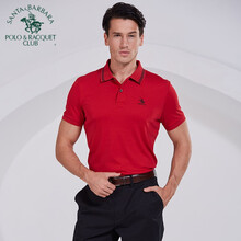 圣大保羅（POLO&RACQUET CLUB） 短袖 男士T恤 紅色F5 